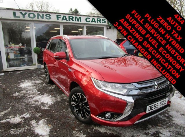 2016 65 Mitsubishi Outlander 2.0 PHEV GX 4H 5d 161 BHP AUTOMATIC FOUR WHEEL DRIVE PLUG-IN HYBRID