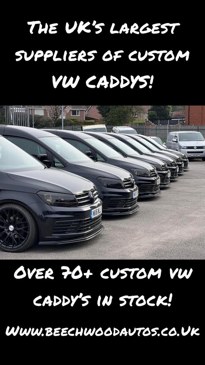 USED 2018 68 VOLKSWAGEN CADDY 1.4L C20 TSI BEECHWOOD CUSTOM BMT 0d 123 BHP *ULEZ*PETROL*1 OWNER*
