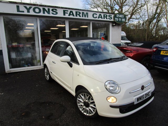 2015 15 Fiat 500c 1.2 LOUNGE 3d 69 BHP CONVERTIBLE