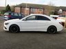 USED 2018 68 MERCEDES-BENZ CLA 2.1 CLA 220 D AMG LINE NIGHT EDITION 4d 168 BHP Finished in POLAR WHITE Metallic with contrasting Heated LEATHER/ALCANTARA SPORTS interior. This four door coupe is like a stylish mini CLS. It has a big boot and high tech safety features. Features inc 1 Owner, Sat Nav, Rear View Camera, B/TOOTH, Keyless Start, Privacy Glass, Alloys, Heated Leather/Alcantara, Cruise and much more. Dealers Serviced at 12885 miles, 22871 miles, 32210 miles, 43094 miles on 28/7/2022. MOT due 12/10/2023.