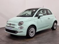 USED 2018 P FIAT 500 1.2 LOUNGE 3d 69 BHP Stylish Cool Mint 500 Lounge , Panoramic Glass roof