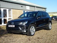 USED 2016 66 VOLKSWAGEN TOUAREG 3.0 V6 R-LINE PLUS TDI BLUEMOTION TECHNOLOGY 5d 259 BHP www.suffolkcarcentre.co.uk - Located at Reydon