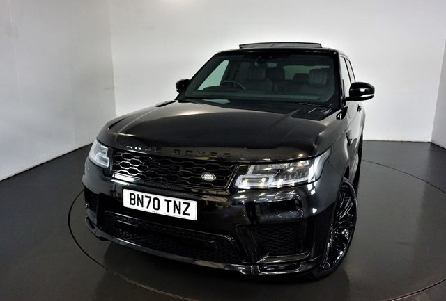 2020 70 Land Rover Range Rover Sport 3.0 HSE DYNAMIC BLACK MHEV 5d AUTO-1 OWNER FROM NEW-PANORAMIC SUNROOF-HEATED STEERING WHEEL-HEATED FRONT AND REAR SEATS-EBONY LEATHER-BLUETOOTH-CRUISE CONTROL-SATNAV-REVERSE CAMERA-DAB RADIO-ELELCTRIC FOLDING MIRRORS-ELECTRIC MEMORY SEAT-CLIMATE CONTROL