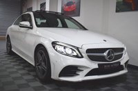 USED 2018 63 MERCEDES-BENZ C-CLASS 2.0 C 220 D AMG LINE PREMIUM PLUS 4d 192 BHP PREMIUM + / PAN ROOF / FMBSH