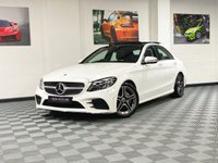 USED 2018 63 MERCEDES-BENZ C-CLASS 2.0 C 220 D AMG LINE PREMIUM PLUS 4d 192 BHP PREMIUM + / PAN ROOF / FMBSH
