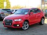 USED 2014 63 AUDI Q3 2.0 TDI S LINE 5d 138 BHP Finished in MISANO RED PEARL with contrasting EBONY PART LEATHER SPORTS SEATS. This Audi Q3 is a upmarket, premium, compact SUV. It offers plenty of space, Great fun to drive and lots of high tech features. All at a very affordable price. Features include, Sat Nav, 19" alloys, Tinted Windows, LED Day run Lights, PARKING SENSORS, B/Tooth and more. Audi Dealer serviced at 18406 miles, 39244 miles, 47733 miles, 52120 miles, 55251 miles (inc Cambelt and Water Pump) and at 70381 miles