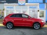 USED 2014 63 AUDI Q3 2.0 TDI S LINE 5d 138 BHP Finished in MISANO RED PEARL with contrasting EBONY PART LEATHER SPORTS SEATS. This Audi Q3 is a upmarket, premium, compact SUV. It offers plenty of space, Great fun to drive and lots of high tech features. All at a very affordable price. Features include, Sat Nav, 19" alloys, Tinted Windows, LED Day run Lights, PARKING SENSORS, B/Tooth and more. Audi Dealer serviced at 18406 miles, 39244 miles, 47733 miles, 52120 miles, 55251 miles (inc Cambelt and Water Pump) and at 70381 miles