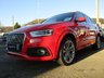 USED 2014 63 AUDI Q3 2.0 TDI S LINE 5d 138 BHP Finished in MISANO RED PEARL with contrasting EBONY PART LEATHER SPORTS SEATS. This Audi Q3 is a upmarket, premium, compact SUV. It offers plenty of space, Great fun to drive and lots of high tech features. All at a very affordable price. Features include, Sat Nav, 19" alloys, Tinted Windows, LED Day run Lights, PARKING SENSORS, B/Tooth and more. Audi Dealer serviced at 18406 miles, 39244 miles, 47733 miles, 52120 miles, 55251 miles (inc Cambelt and Water Pump) and at 70381 miles