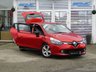 USED 2014 64 RENAULT CLIO 0.9 DYNAMIQUE MEDIANAV ENERGY TCE S/S 5d 90 BHP Finished in FLAME RED PEARL with contrasting GREY CLOTH TRIM. This is a very popular colour in this smart looking small car. This small family car is great to drive with hidden rear door handles designed to trick you into thinking it's a sporty 3 door. Features include Low Mileage, Sat Nav, Keyless Start, B/Tooth, Alloys, &pound;20 Road Tax and much more. Serviced and with 12 Months MOT