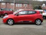 USED 2014 64 RENAULT CLIO 0.9 DYNAMIQUE MEDIANAV ENERGY TCE S/S 5d 90 BHP Finished in FLAME RED PEARL with contrasting GREY CLOTH TRIM. This is a very popular colour in this smart looking small car. This small family car is great to drive with hidden rear door handles designed to trick you into thinking it's a sporty 3 door. Features include Low Mileage, Sat Nav, Keyless Start, B/Tooth, Alloys, &pound;20 Road Tax and much more. Serviced and with 12 Months MOT