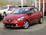 USED 2014 64 RENAULT CLIO 0.9 DYNAMIQUE MEDIANAV ENERGY TCE S/S 5d 90 BHP Finished in FLAME RED PEARL with contrasting GREY CLOTH TRIM. This is a very popular colour in this smart looking small car. This small family car is great to drive with hidden rear door handles designed to trick you into thinking it's a sporty 3 door. Features include Low Mileage, Sat Nav, Keyless Start, B/Tooth, Alloys, &pound;20 Road Tax and much more. Serviced and with 12 Months MOT