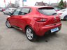 USED 2014 64 RENAULT CLIO 0.9 DYNAMIQUE MEDIANAV ENERGY TCE S/S 5d 90 BHP Finished in FLAME RED PEARL with contrasting GREY CLOTH TRIM. This is a very popular colour in this smart looking small car. This small family car is great to drive with hidden rear door handles designed to trick you into thinking it's a sporty 3 door. Features include Low Mileage, Sat Nav, Keyless Start, B/Tooth, Alloys, &pound;20 Road Tax and much more. Serviced and with 12 Months MOT