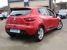 USED 2014 64 RENAULT CLIO 0.9 DYNAMIQUE MEDIANAV ENERGY TCE S/S 5d 90 BHP Finished in FLAME RED PEARL with contrasting GREY CLOTH TRIM. This is a very popular colour in this smart looking small car. This small family car is great to drive with hidden rear door handles designed to trick you into thinking it's a sporty 3 door. Features include Low Mileage, Sat Nav, Keyless Start, B/Tooth, Alloys, &pound;20 Road Tax and much more. Serviced and with 12 Months MOT