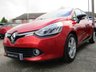 USED 2014 64 RENAULT CLIO 0.9 DYNAMIQUE MEDIANAV ENERGY TCE S/S 5d 90 BHP Finished in FLAME RED PEARL with contrasting GREY CLOTH TRIM. This is a very popular colour in this smart looking small car. This small family car is great to drive with hidden rear door handles designed to trick you into thinking it's a sporty 3 door. Features include Low Mileage, Sat Nav, Keyless Start, B/Tooth, Alloys, &pound;20 Road Tax and much more. Serviced and with 12 Months MOT