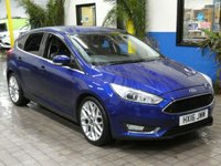 USED 2016 16 FORD FOCUS 1.0 TITANIUM X 5d 124 BHP &pound;20 ROAD TAX SAT NAV PART LEATHER HEATED SEATS REAR CAMERA