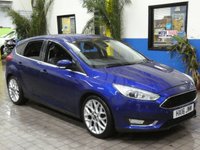 USED 2016 16 FORD FOCUS 1.0 TITANIUM X 5d 124 BHP &pound;20 ROAD TAX SAT NAV PART LEATHER HEATED SEATS REAR CAMERA