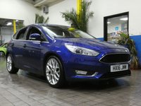 USED 2016 16 FORD FOCUS 1.0 TITANIUM X 5d 124 BHP &pound;20 ROAD TAX SAT NAV PART LEATHER HEATED SEATS REAR CAMERA