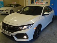 USED 2017 67 HONDA CIVIC 1.0 VTEC SR 5d 128 BHP * SATNAV *      LOW MILES