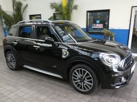 USED 2018 68 MINI COUNTRYMAN 1.5 COOPER S E ALL4 5d 222 BHP MASSIVE SPEC JOHN COOPER WORKS CHILLI PACK SAT NAV LEATHER HEATED REAR CAMERA PARKING SENSORS 6 MONTHS GOLD WARRANTY