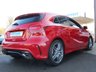 USED 2017 67 MERCEDES-BENZ A-CLASS 2.1 A 200 D AMG LINE 5d 134 BHP Finished in JUPITER RED with contrasting FULL BLACK ALCANTARA/LEATHER trim. This A class certainly looks smart, with its slim lights and smooth body panels. There's plenty of room in the front and the back which will suit the average family. Features include, Keyless Start, SAT NAV, ALCANTARA /Leather trim, B/Tooth, Rear View Camera, 18" alloys and much more. Dealer Serviced at 10742 miles and on arrival at 41987 miles.
