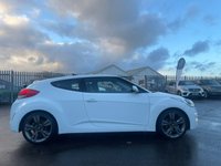 USED 2012 12 HYUNDAI VELOSTER 1.6 GDI SPORT 4d 138 BHP ONLY 2 OWNERS FROM NEW+LOW MILEAGE AND COMES WITH A FULL SERVICE HISTORY+BIG SPECIFICATION+FULL PANORAMIC GLASS ROOF+FULL LEATHER INTERIOR+PARK ASSIST+1 FULL YEARS MOT PRIOR TO COLLECTION+FINANCE AND EXTENDED WARRANTY AVAILABLE ON THIS USED VEHICLE!!!!!!!