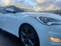 USED 2012 12 HYUNDAI VELOSTER 1.6 GDI SPORT 4d 138 BHP ONLY 2 OWNERS FROM NEW+LOW MILEAGE AND COMES WITH A FULL SERVICE HISTORY+BIG SPECIFICATION+FULL PANORAMIC GLASS ROOF+FULL LEATHER INTERIOR+PARK ASSIST+1 FULL YEARS MOT PRIOR TO COLLECTION+FINANCE AND EXTENDED WARRANTY AVAILABLE ON THIS USED VEHICLE!!!!!!!