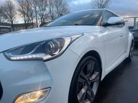 USED 2012 12 HYUNDAI VELOSTER 1.6 GDI SPORT 4d 138 BHP ONLY 2 OWNERS FROM NEW+LOW MILEAGE AND COMES WITH A FULL SERVICE HISTORY+BIG SPECIFICATION+FULL PANORAMIC GLASS ROOF+FULL LEATHER INTERIOR+PARK ASSIST+1 FULL YEARS MOT PRIOR TO COLLECTION+FINANCE AND EXTENDED WARRANTY AVAILABLE ON THIS USED VEHICLE!!!!!!!