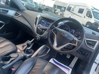 USED 2012 12 HYUNDAI VELOSTER 1.6 GDI SPORT 4d 138 BHP ONLY 2 OWNERS FROM NEW+LOW MILEAGE AND COMES WITH A FULL SERVICE HISTORY+BIG SPECIFICATION+FULL PANORAMIC GLASS ROOF+FULL LEATHER INTERIOR+PARK ASSIST+1 FULL YEARS MOT PRIOR TO COLLECTION+FINANCE AND EXTENDED WARRANTY AVAILABLE ON THIS USED VEHICLE!!!!!!!