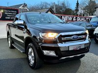 USED 2018 68 FORD RANGER LIMITED 4X4 DCB TDCI FULL BLACK LEATHER INTERIOR