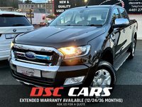 USED 2018 68 FORD RANGER LIMITED 4X4 DCB TDCI FULL BLACK LEATHER INTERIOR