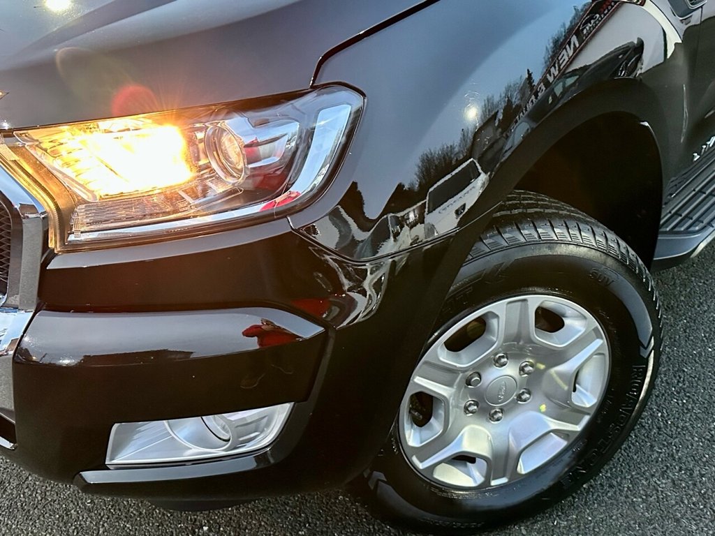 USED 2018 68 FORD RANGER LIMITED 4X4 DCB TDCI FULL BLACK LEATHER INTERIOR