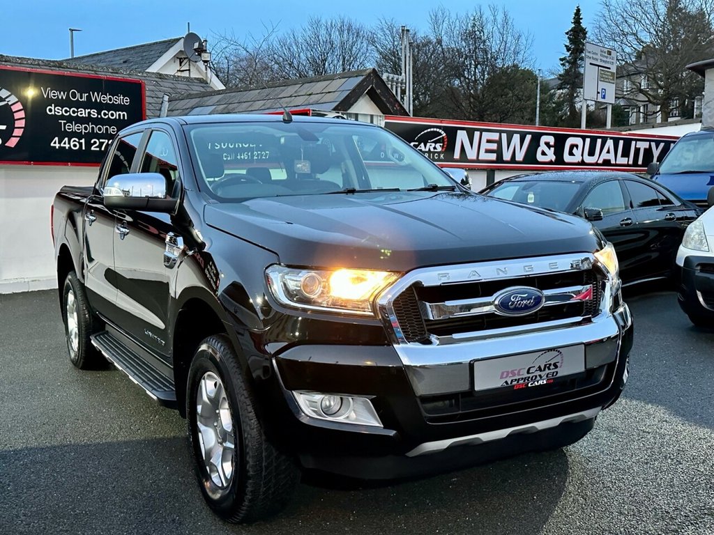 USED 2018 68 FORD RANGER LIMITED 4X4 DCB TDCI FULL BLACK LEATHER INTERIOR