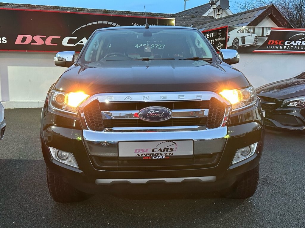 USED 2018 68 FORD RANGER LIMITED 4X4 DCB TDCI FULL BLACK LEATHER INTERIOR