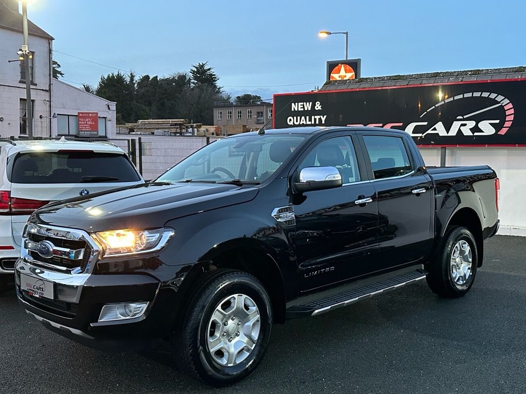 USED 2018 68 FORD RANGER LIMITED 4X4 DCB TDCI FULL BLACK LEATHER INTERIOR