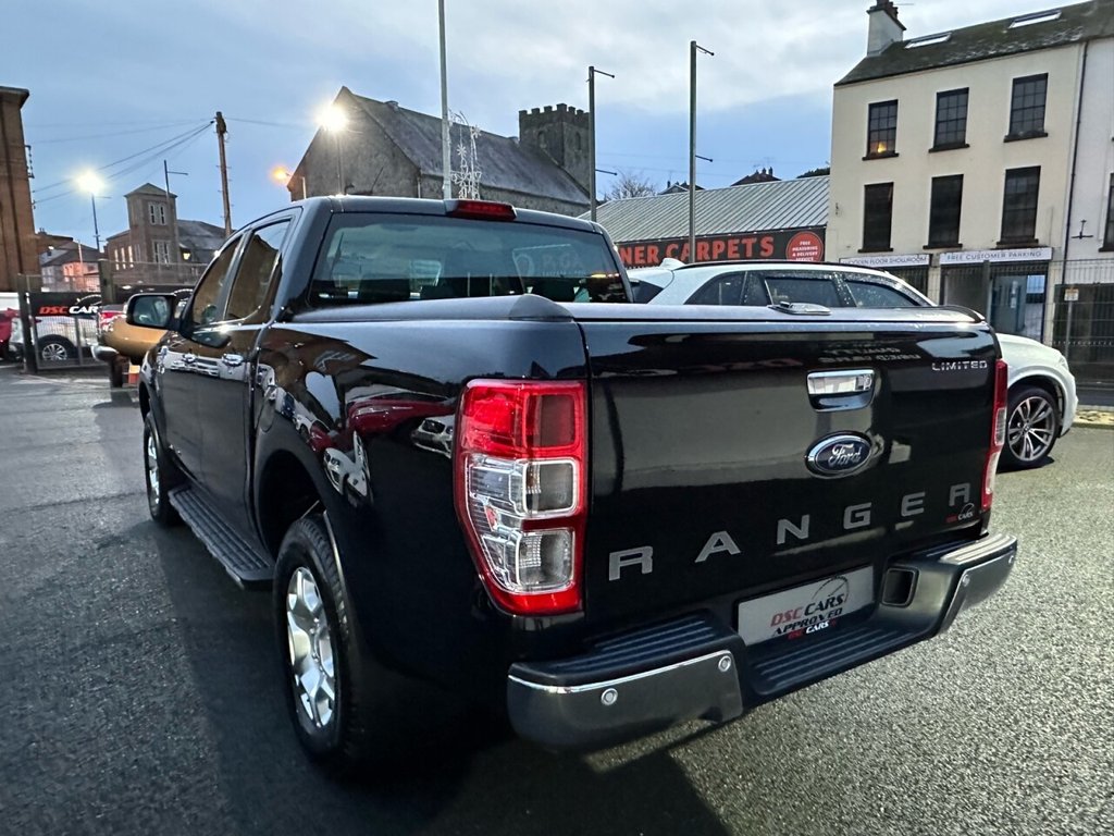 USED 2018 68 FORD RANGER LIMITED 4X4 DCB TDCI FULL BLACK LEATHER INTERIOR