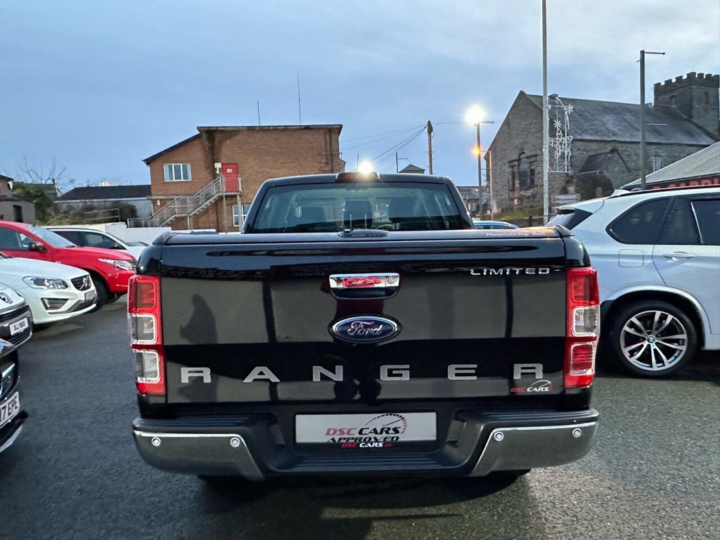 USED 2018 68 FORD RANGER LIMITED 4X4 DCB TDCI FULL BLACK LEATHER INTERIOR