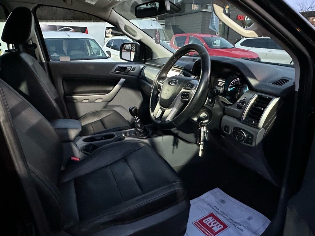 USED 2018 68 FORD RANGER LIMITED 4X4 DCB TDCI FULL BLACK LEATHER INTERIOR