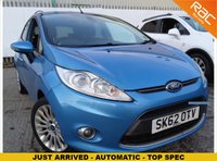 USED 2012 62 FORD FIESTA 1.4 TITANIUM 5d 96 BHP TOP SPEC - RAC WARRANTY - SERVICE HISTORY - SONY DIGITAL RADIO