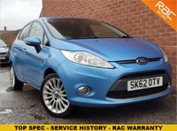 USED 2012 62 FORD FIESTA 1.4 TITANIUM 5d 96 BHP TOP SPEC - RAC WARRANTY - SERVICE HISTORY - SONY DIGITAL RADIO