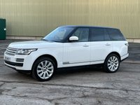 USED 2013 13 LAND ROVER RANGE ROVER 3.0 TDV6 VOGUE SE 5d 258 BHP FUJI WHITE WITH CONTRAST BLACK ROOF