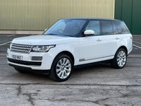USED 2013 13 LAND ROVER RANGE ROVER 3.0 TDV6 VOGUE SE 5d 258 BHP FUJI WHITE WITH CONTRAST BLACK ROOF
