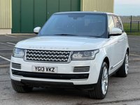 USED 2013 13 LAND ROVER RANGE ROVER 3.0 TDV6 VOGUE SE 5d 258 BHP FUJI WHITE WITH CONTRAST BLACK ROOF