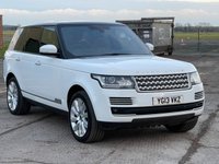 USED 2013 13 LAND ROVER RANGE ROVER 3.0 TDV6 VOGUE SE 5d 258 BHP FUJI WHITE WITH CONTRAST BLACK ROOF