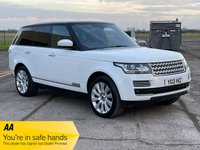 USED 2013 13 LAND ROVER RANGE ROVER 3.0 TDV6 VOGUE SE 5d 258 BHP FUJI WHITE WITH CONTRAST BLACK ROOF