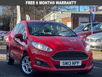USED 2013 13 FORD FIESTA 1.0 ZETEC 3d 99 BHP THIS CAR COMES WITH 6 MONTHS WARRANTY , BREAKDOWN COVER & RECOVERY++   GOOD SERVICE HISTORY +   FORD SYNC +   BLUETOOTH +  AUX +   USB +   RACE RED EXTERIOR PAINT +   HEATED WINDSCREEN +   CENTER ARMREST AND STORAGE +   SPARE WHEEL +