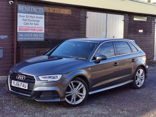2017 66 Audi A3 2.0 TDI S LINE 5d 148 BHP