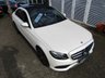 USED 2019 69 MERCEDES-BENZ E-CLASS 2.0 E 220 D SE PREMIUM PLUS 4d 192 BHP Finished in DIAMOND WHITE with contrasting Electric Black Heated Leather interior. This stylish comfortable and classy looking Merc E-Class Saloon offers loads of room and most importantly economy and performance. Features include Pan Roof, Sat Nav, B/Tooth 18" Alloys, Cruise control, 360 CAMERAS, DAB RADIO, Front and Rear Park Sensors, Black Electric Heated Leather, Power rear Boot, Rear Arm Rest and much much more. Dealer Serviced at 4372 miles, 8406 miles and at 11653 miles on 15/9/2022