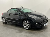USED 2013 13 PEUGEOT 207 1.6 CC ROLAND GARROS 2d 120 BHP Striking low mileage 22335 miles Limited Edition Roland Garros in rare Oynx Black metallic, silver full leather embossed seats