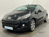 USED 2013 13 PEUGEOT 207 1.6 CC ROLAND GARROS 2d 120 BHP Striking low mileage 22335 miles Limited Edition Roland Garros in rare Oynx Black metallic, silver full leather embossed seats