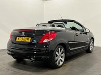 USED 2013 13 PEUGEOT 207 1.6 CC ROLAND GARROS 2d 120 BHP Striking low mileage 22335 miles Limited Edition Roland Garros in rare Oynx Black metallic, silver full leather embossed seats